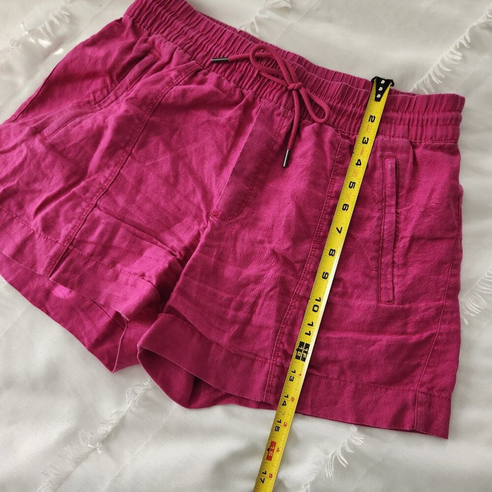 Athleta Retreat Linen Mid Rise 4" Short S - Picture 5 of 7
